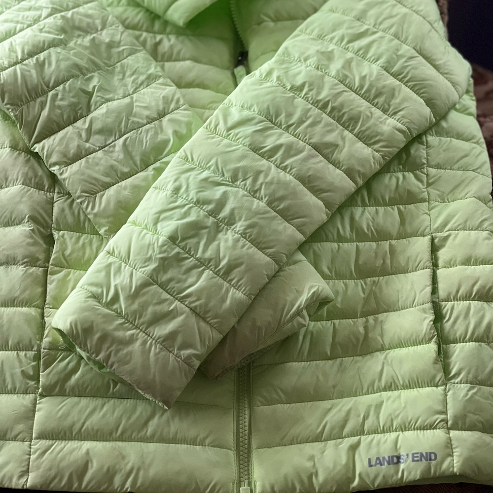 Light Green Puffer Jacket - Picture 6 of 6